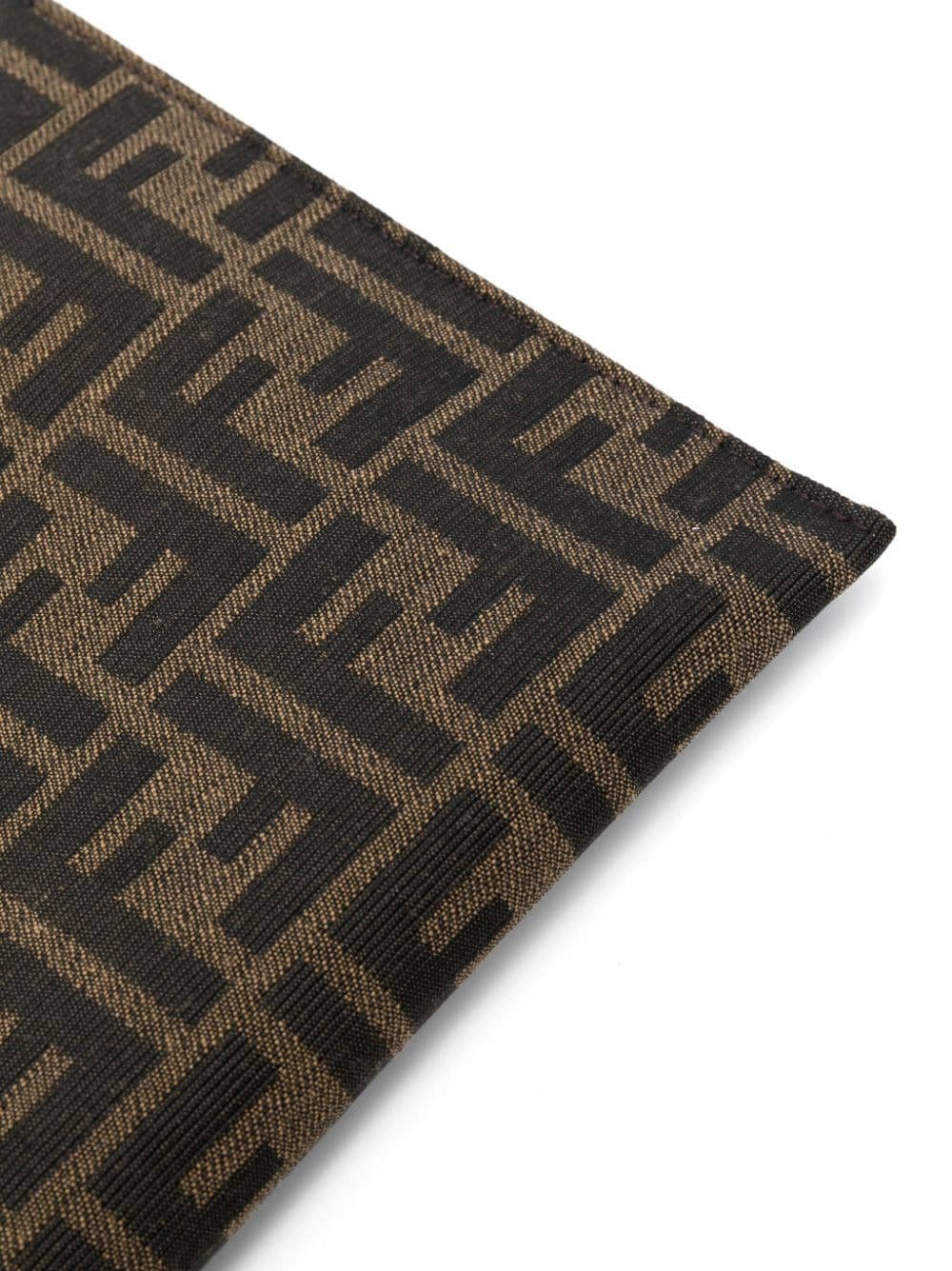 FF JACQUARD FABRIC MEDIUM FLAT POUCH
