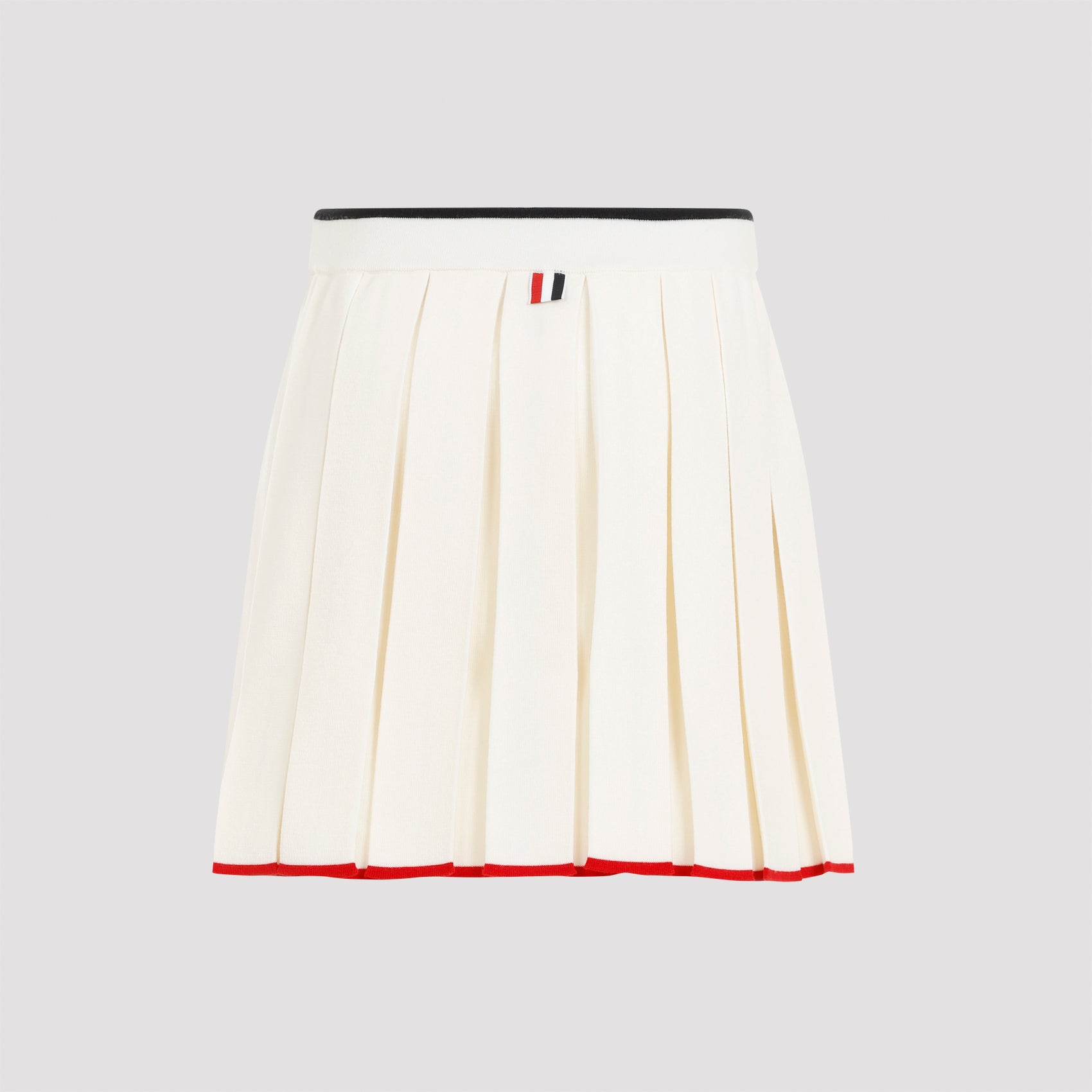 Full Needle Stitch Mini Pleated Skirt