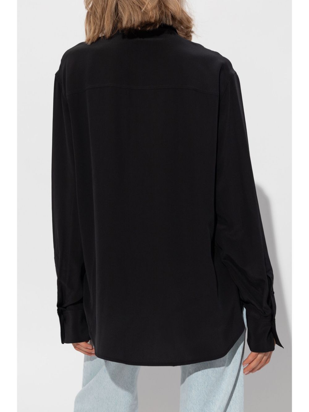 ASYMMETRIC RUFFLE BLOUSE