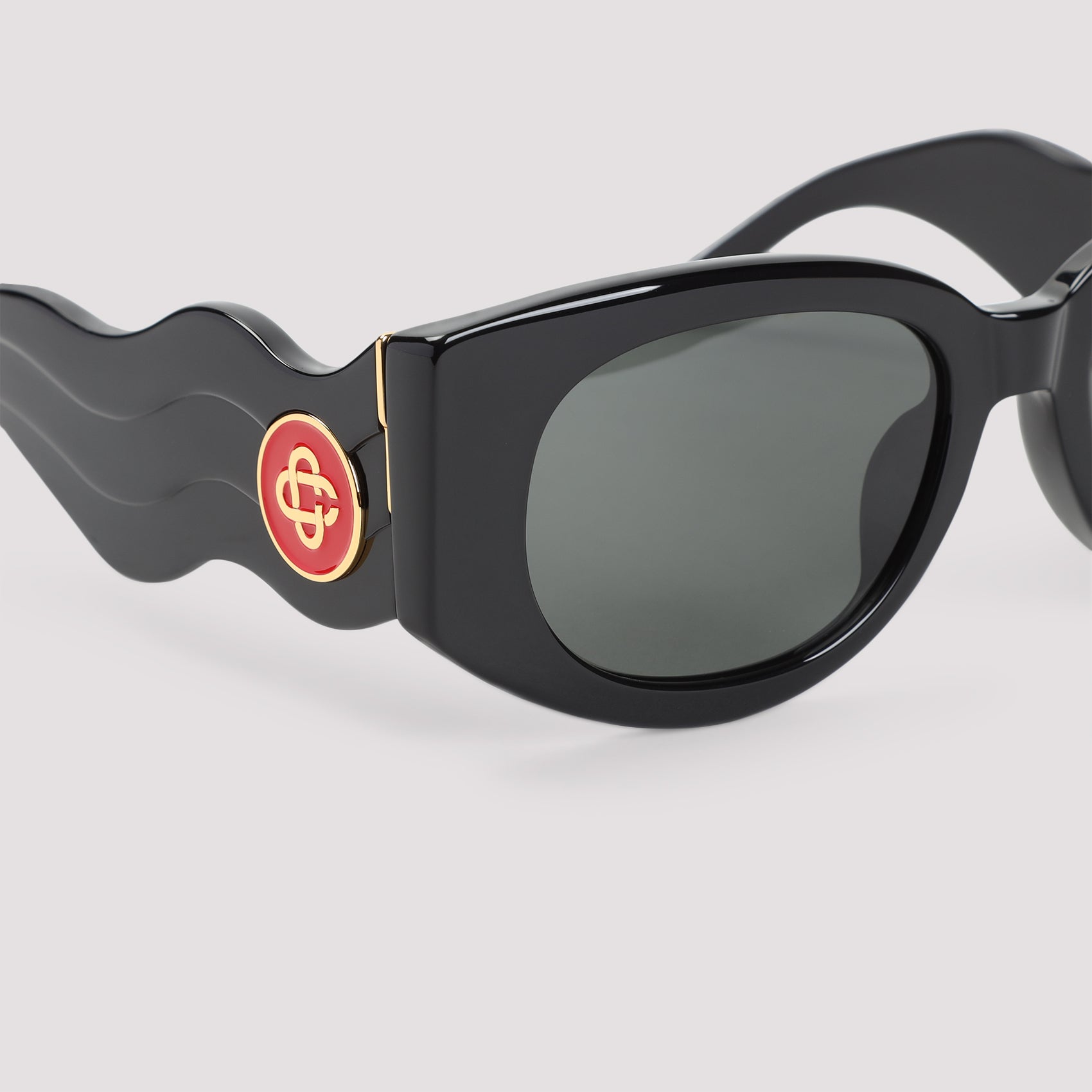 Metal Oval Wave Sunglasses