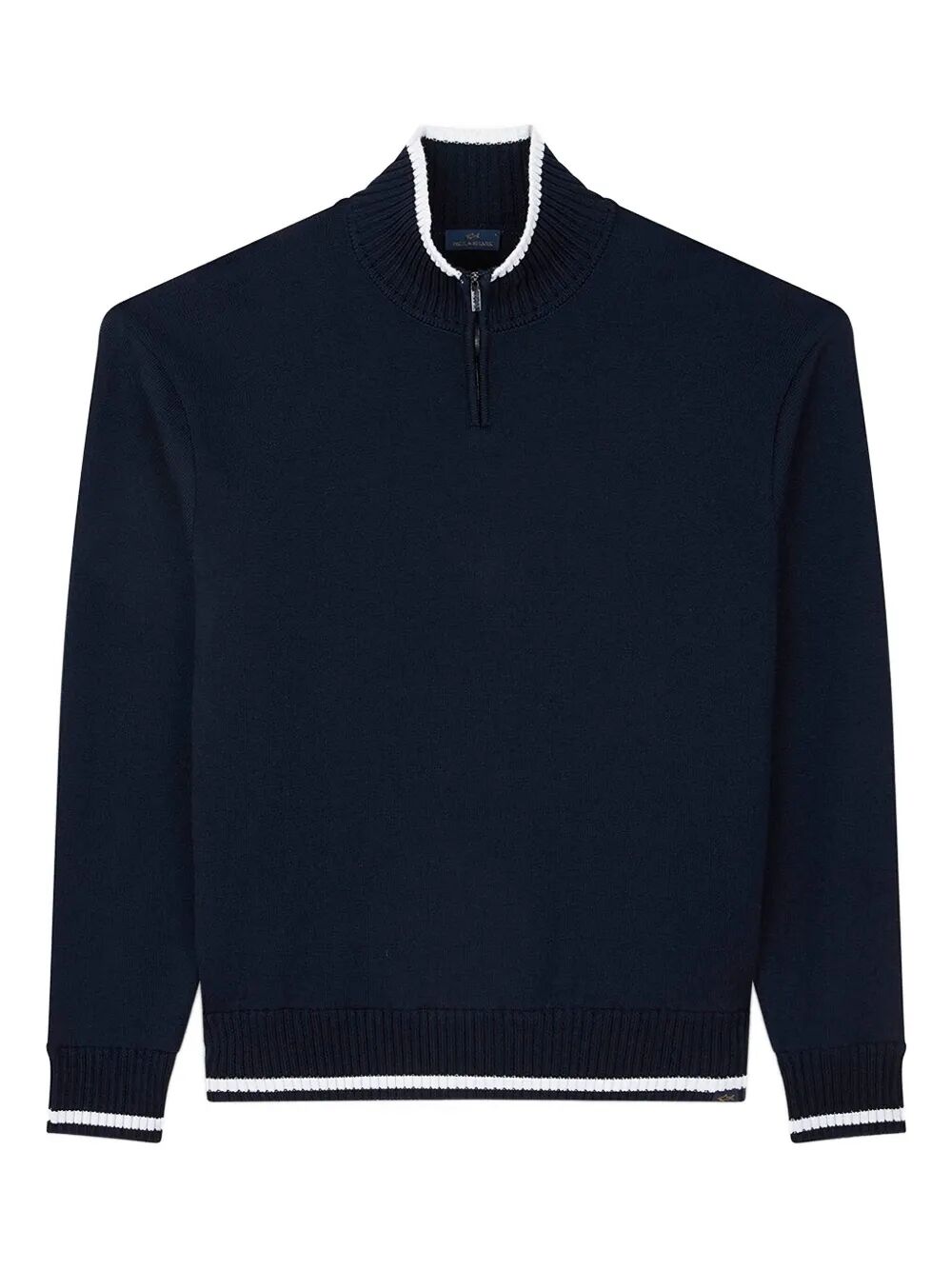 HALF-ZIP WOOL SWEATER