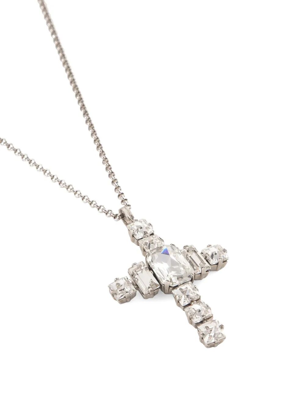 CROSS NECKLACE WITH RHINESTONES