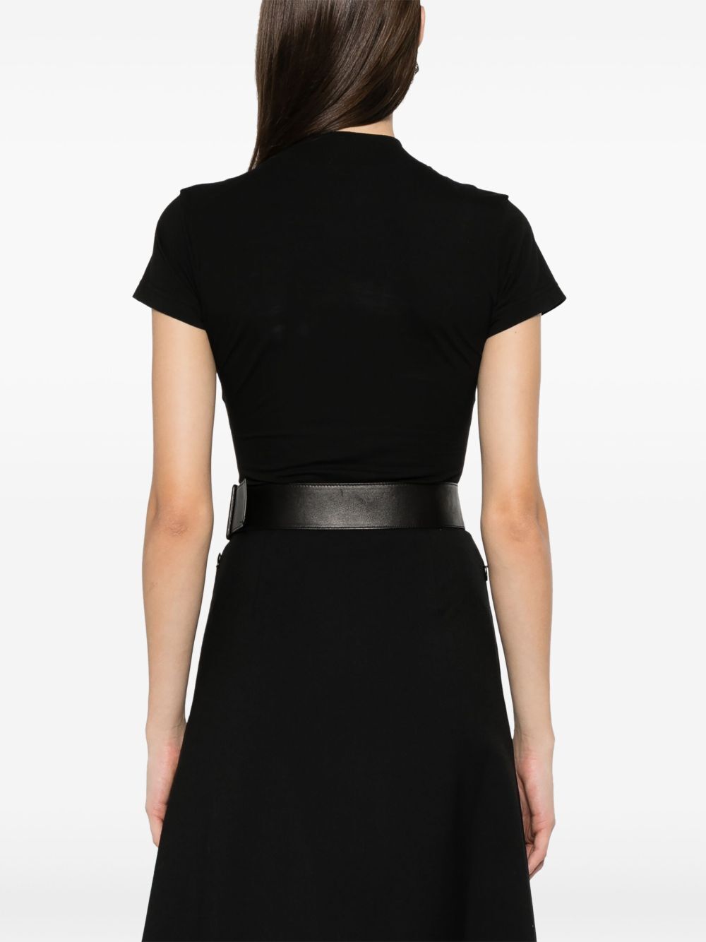 LOGO-EMBROIDERED BODYSUIT T-SHIRT