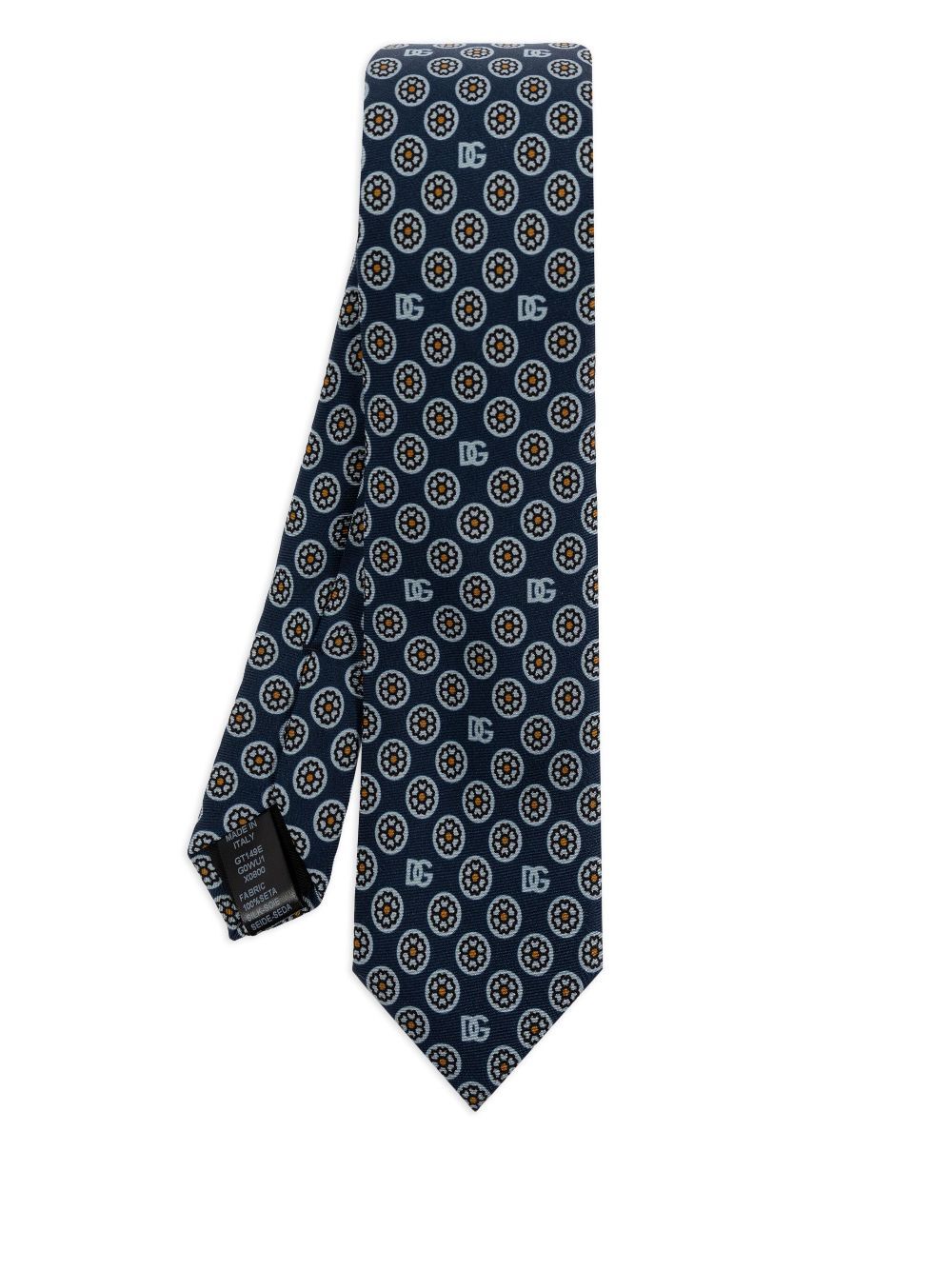 FLORAL-JACQUARD SILK TIE