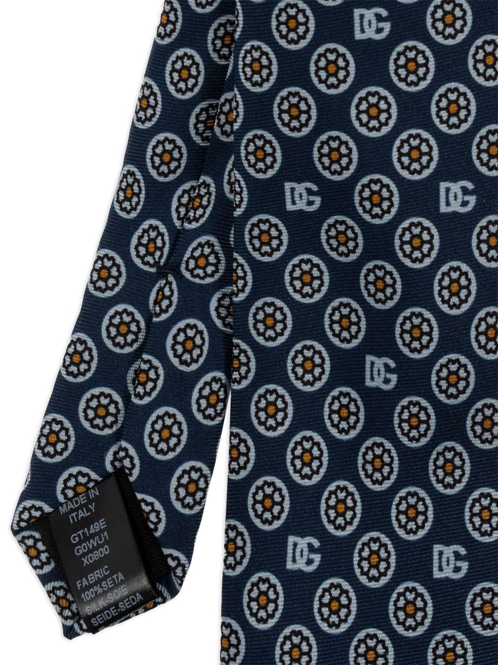FLORAL-JACQUARD SILK TIE
