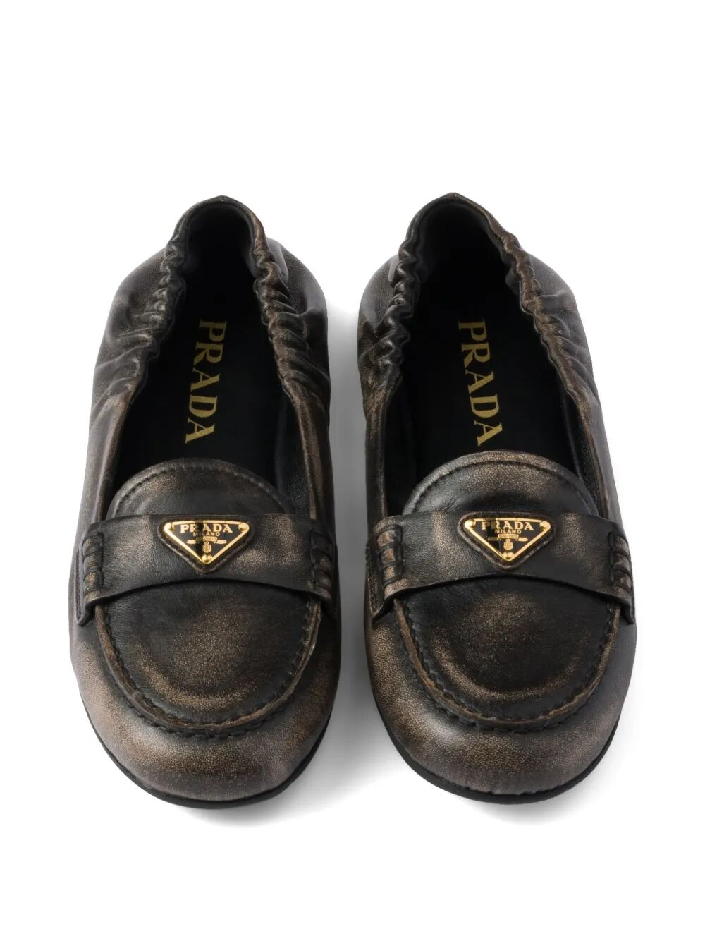 DECONSTRUCTED AND FLEXIBLE NAPPA LEATHER LOAFERS