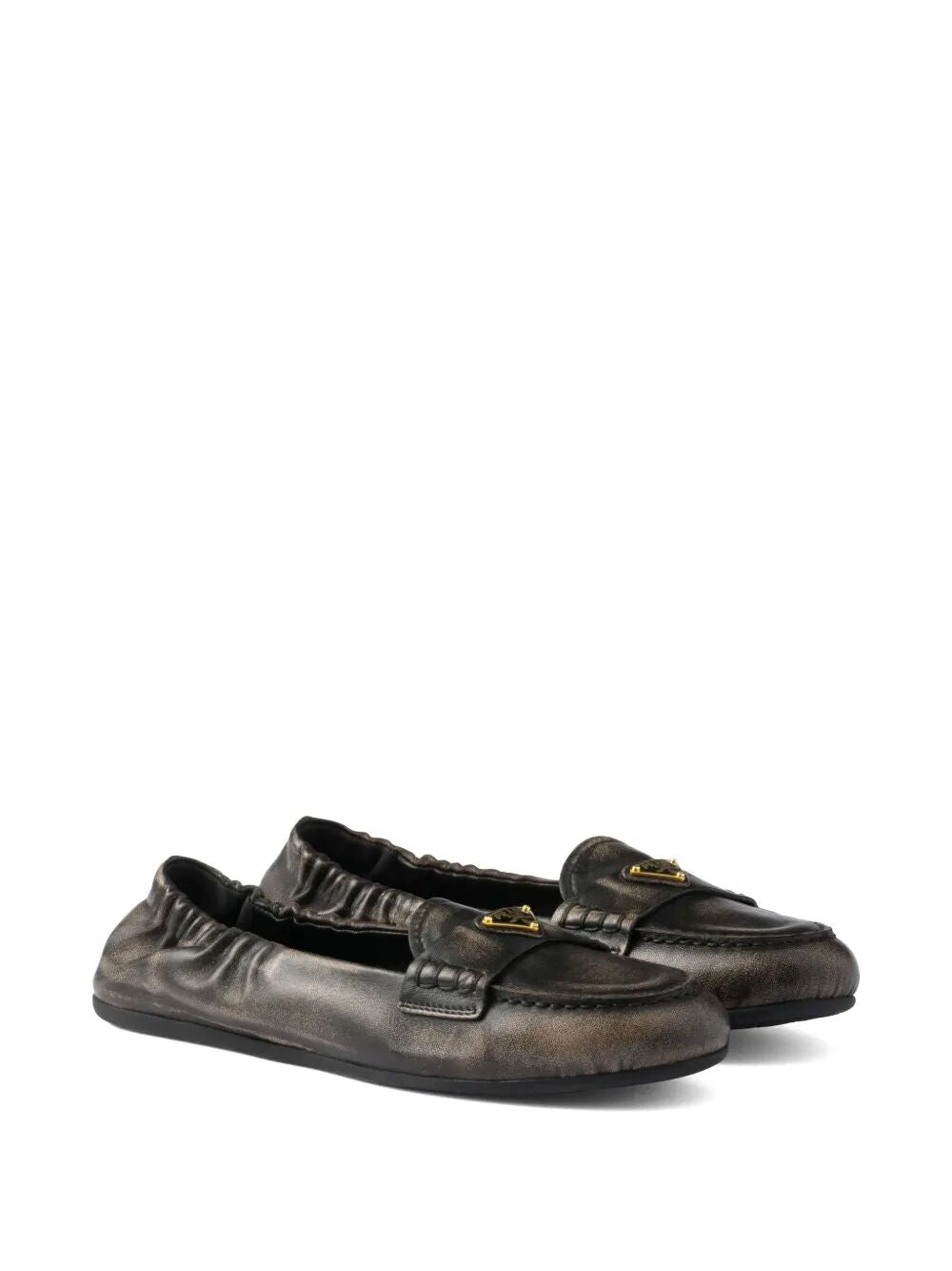 DECONSTRUCTED AND FLEXIBLE NAPPA LEATHER LOAFERS