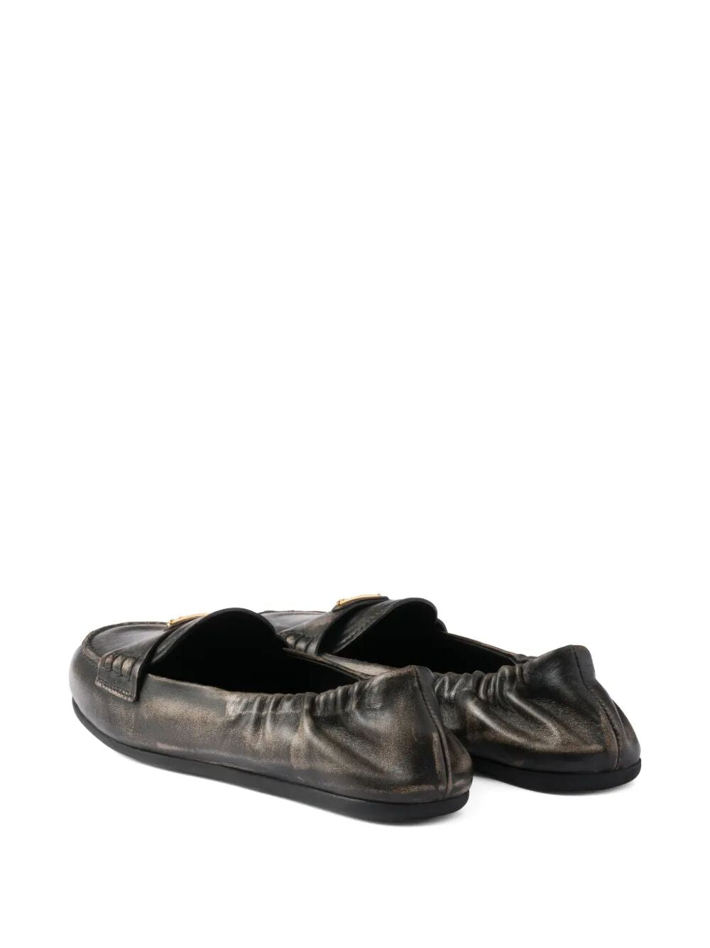 DECONSTRUCTED AND FLEXIBLE NAPPA LEATHER LOAFERS