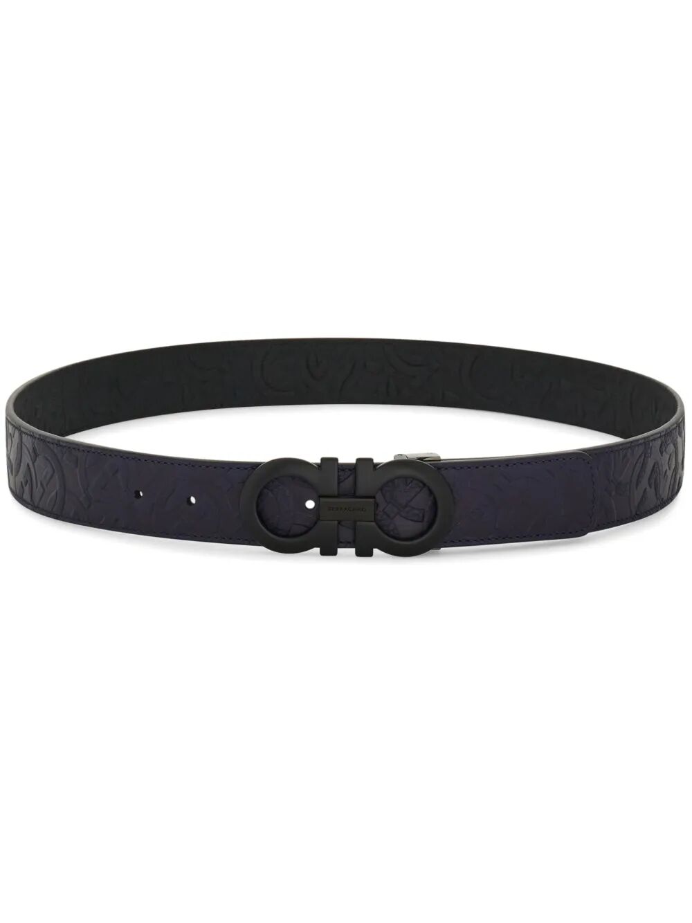 EMBOSSED PATTERN REVERSIBLE GANCINI BELT