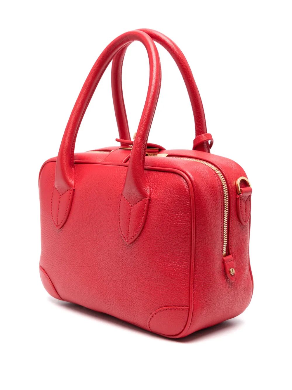GRAINED LEATHER VITA TOP HANDLE BAG