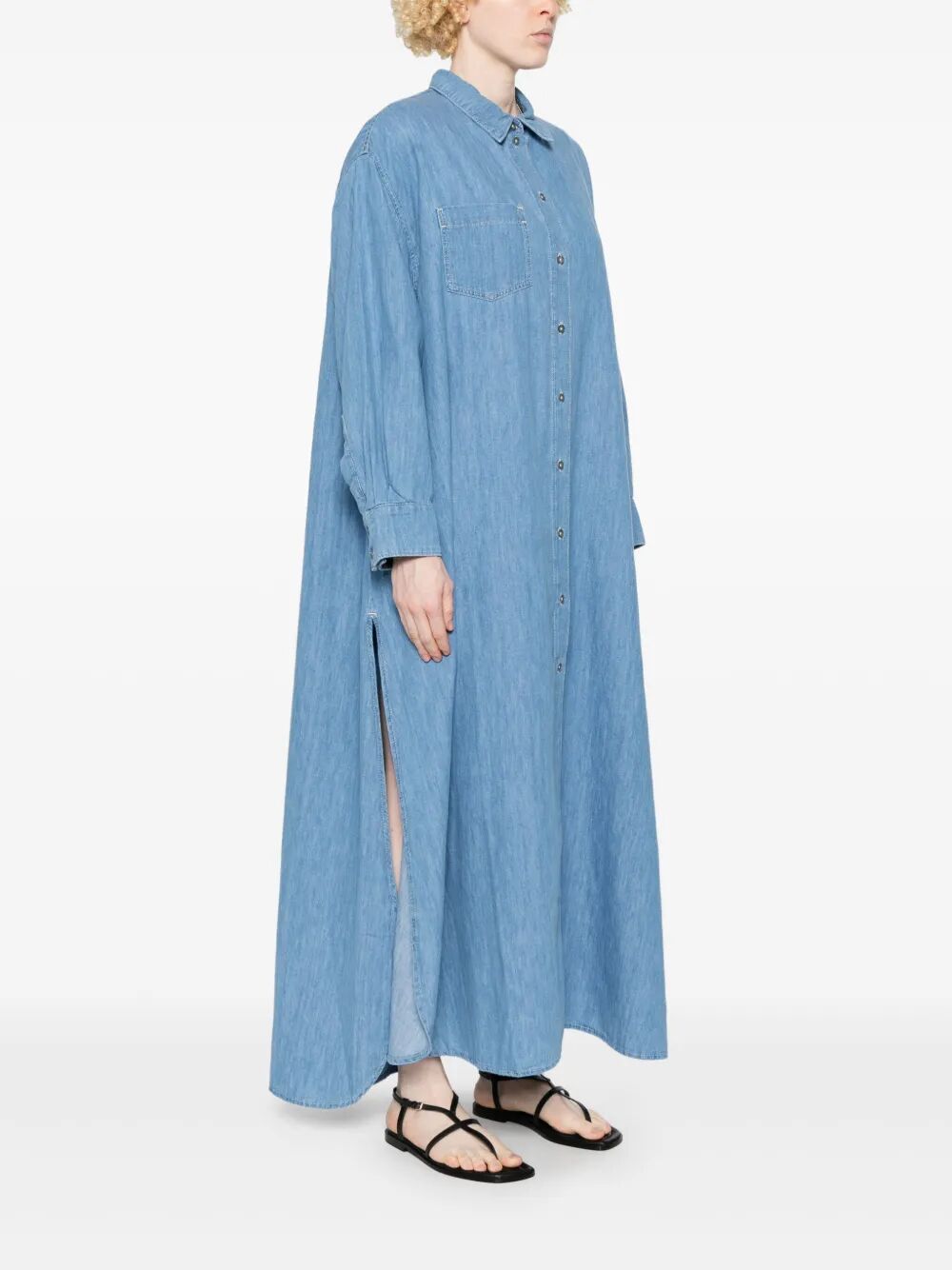 ICY MAXI SHIRT DRESS