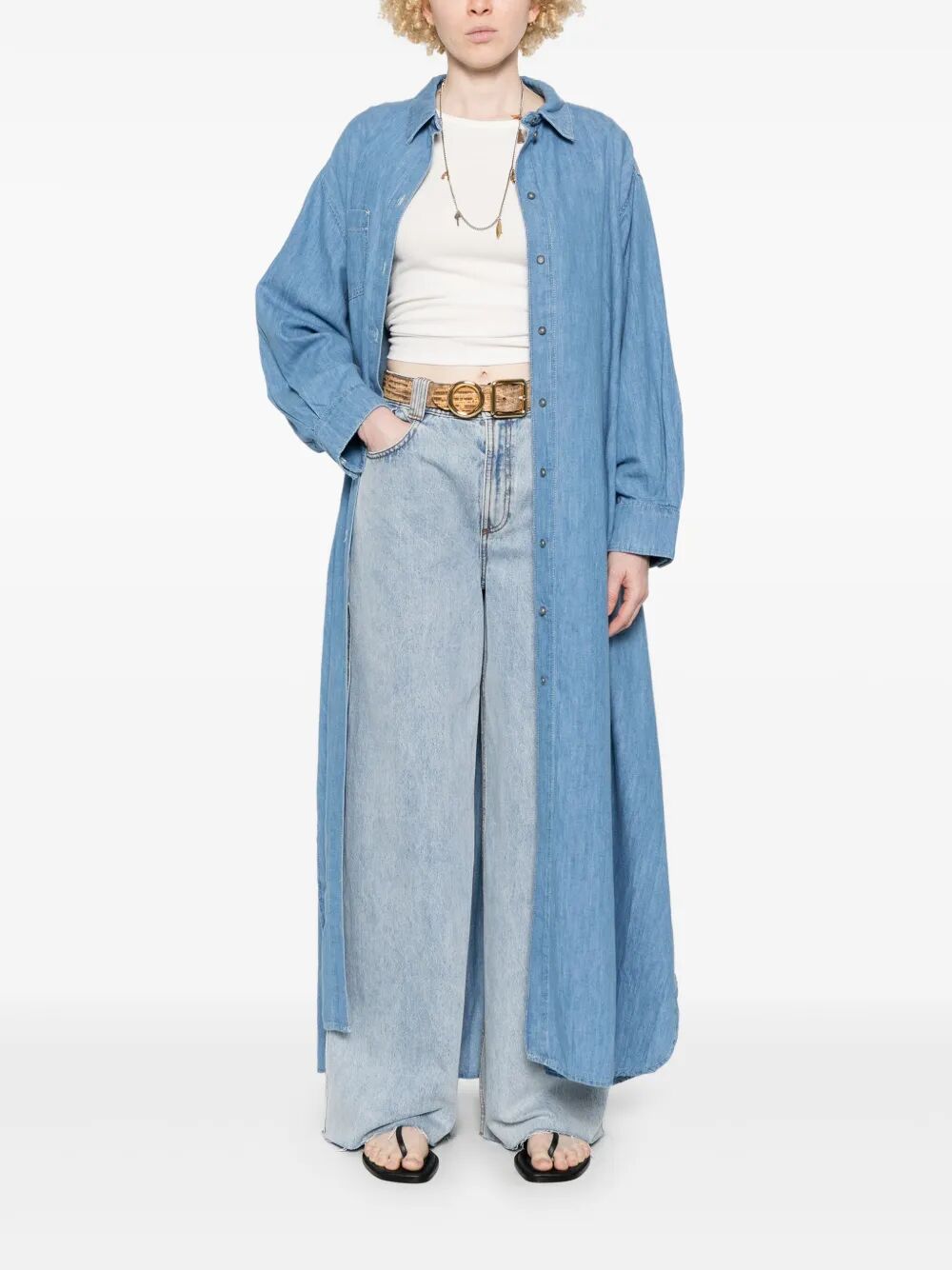 ICY MAXI SHIRT DRESS