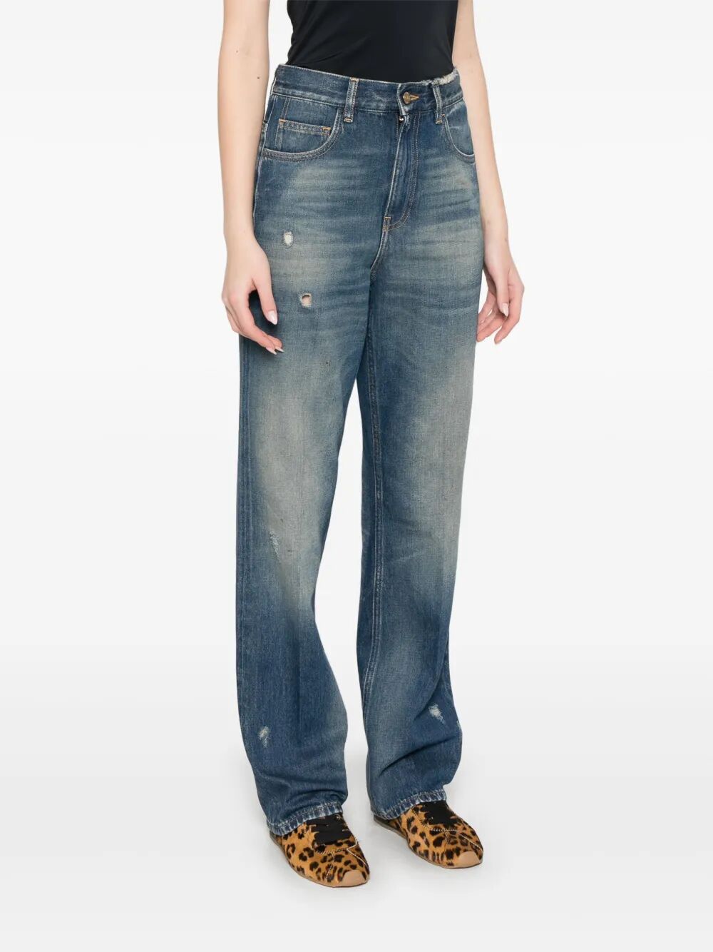 DISTRESSED EFFECT JOURNEY JEANS