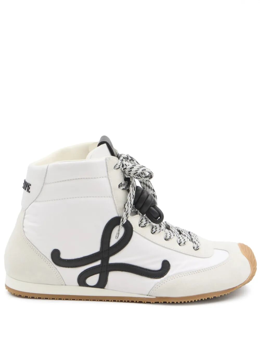 BALLET RUNNER 2.0 NYLON AND LEATHER HIGH-TOP SNEAKERS
