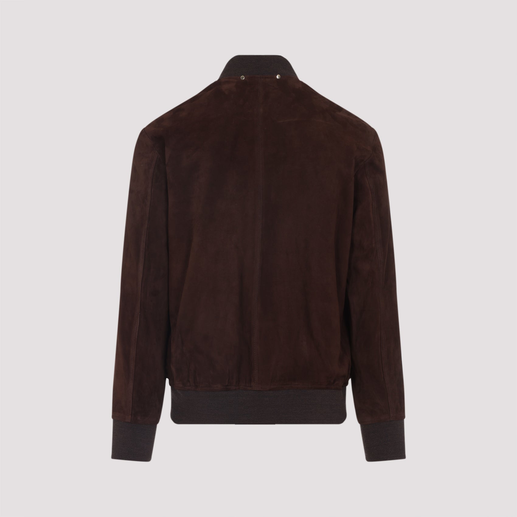 Regular Fit Suede Bomber Jacket