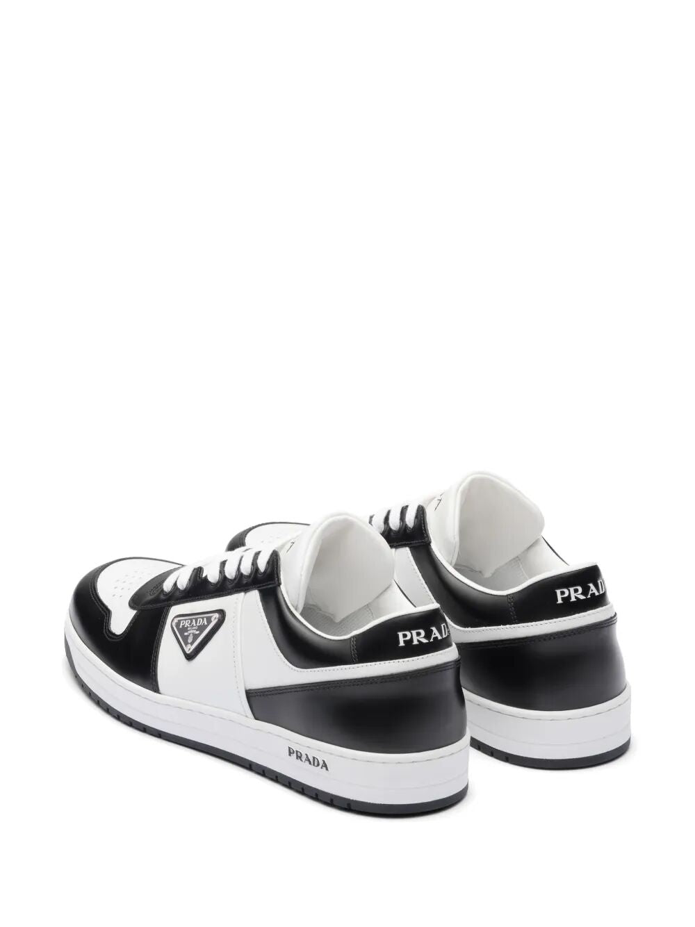 DOWNTOWN TWO-TONE LEATHER SNEAKERS