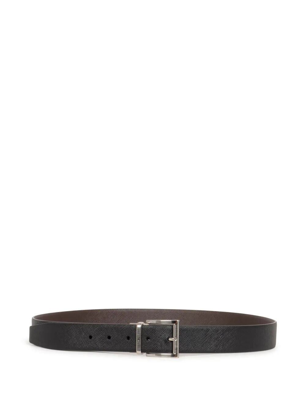 TWO-TONE SAFFIANO LEATHER REVERSIBILE BELT