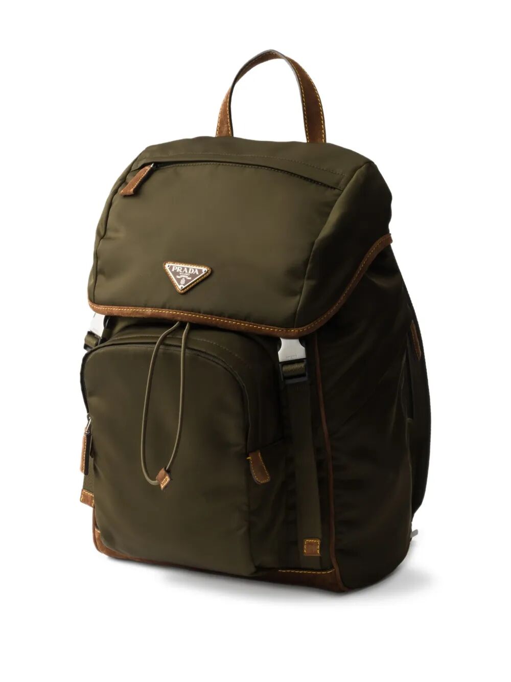 RE-NYLON AND SUEDE BACKPACK