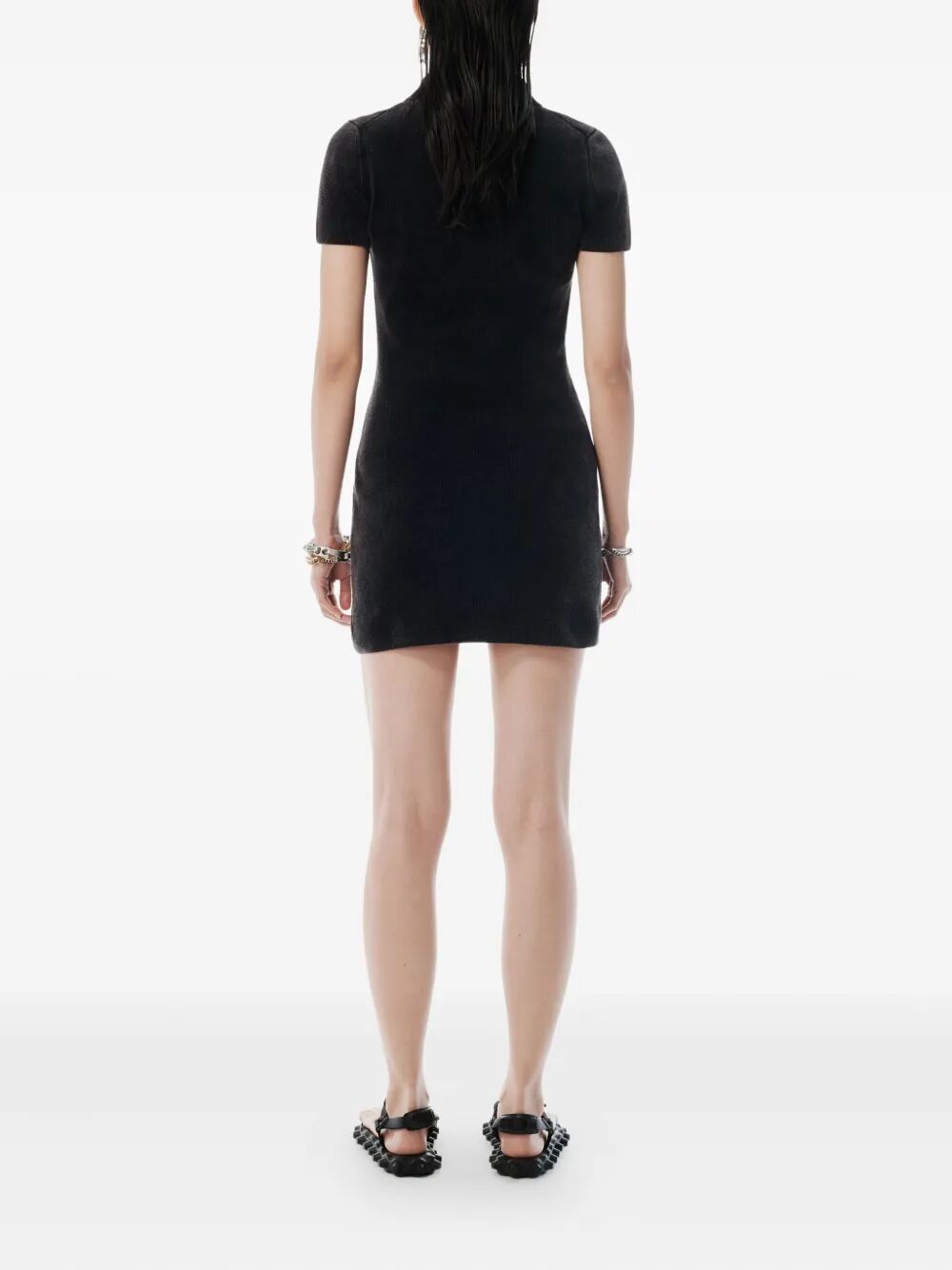 COTTON-BLEND CHENILLE MINIDRESS