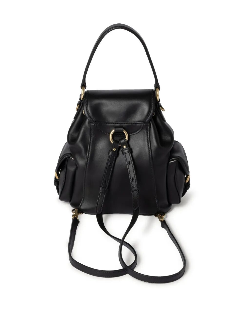 MULTI-POCKET LEATHER BACKPACK