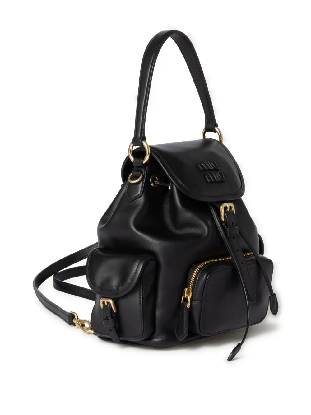 MULTI-POCKET LEATHER BACKPACK