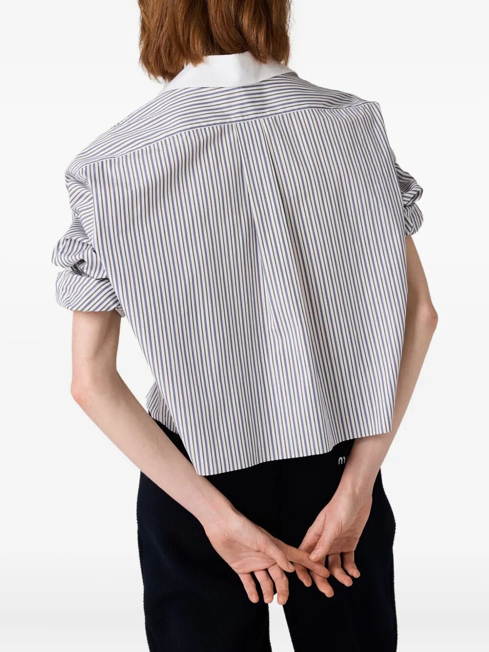 STRIPED POPLIN SHIRT