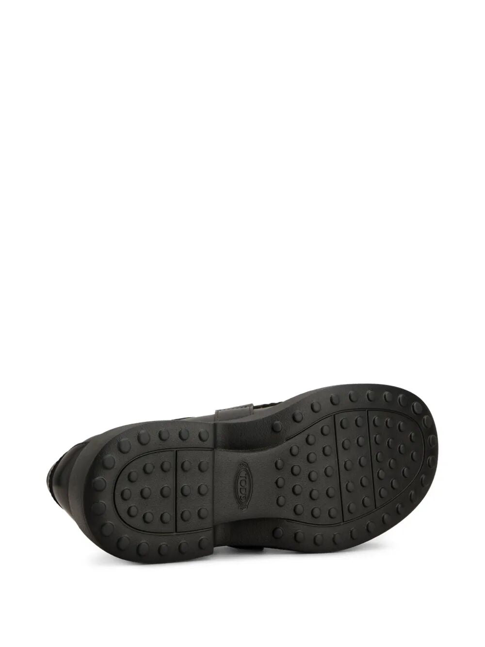 LEATHER CHUNKY LOAFERS WITH METAL BUCKLE AND RINGS