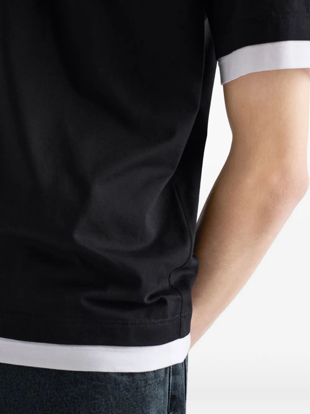 LAYERED COTTON T-SHIRT
