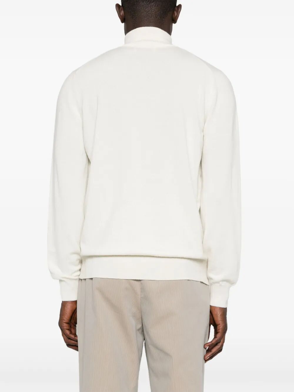 CASHMERE SWEATER WITH HALF ZIP