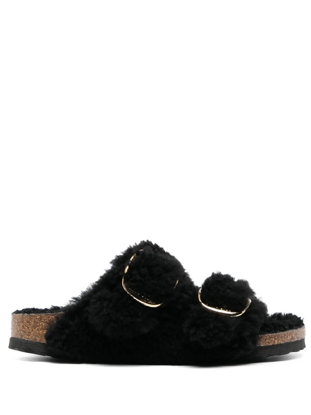 ARIZONA BIG BUCKLE SHEARLING SANDALS