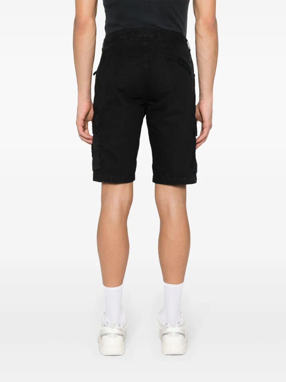 OLD EFFECT COTTON CARGO BERMUDA SHORTS