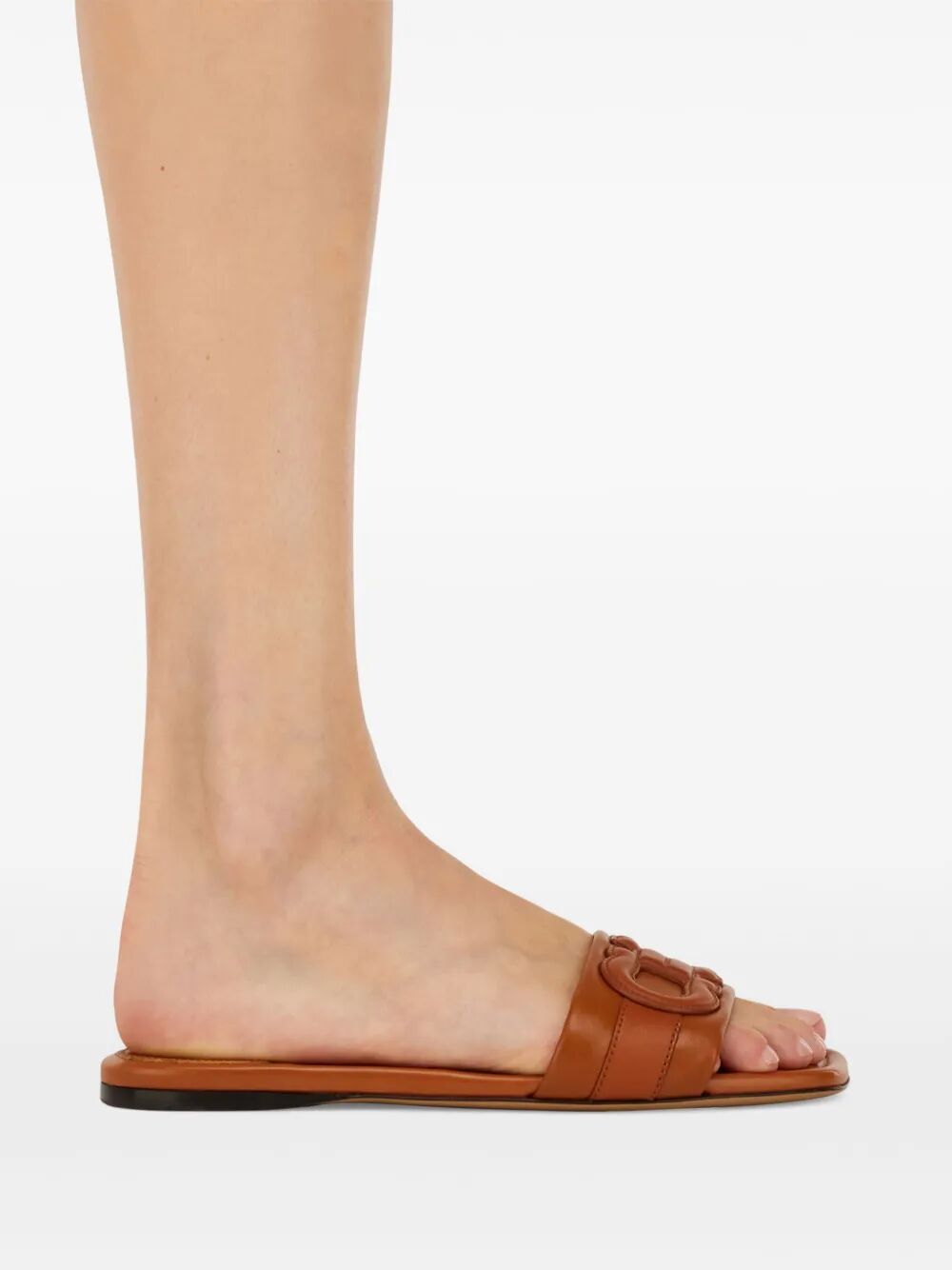 LISS LEATHER SLIDES