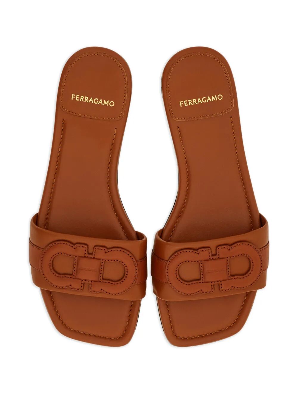 LISS LEATHER SLIDES