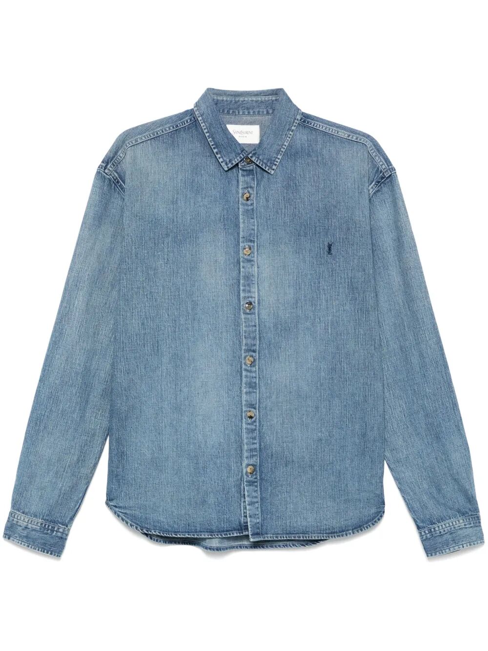 RELAXED FIT CASSANDRE DENIM SHIRT