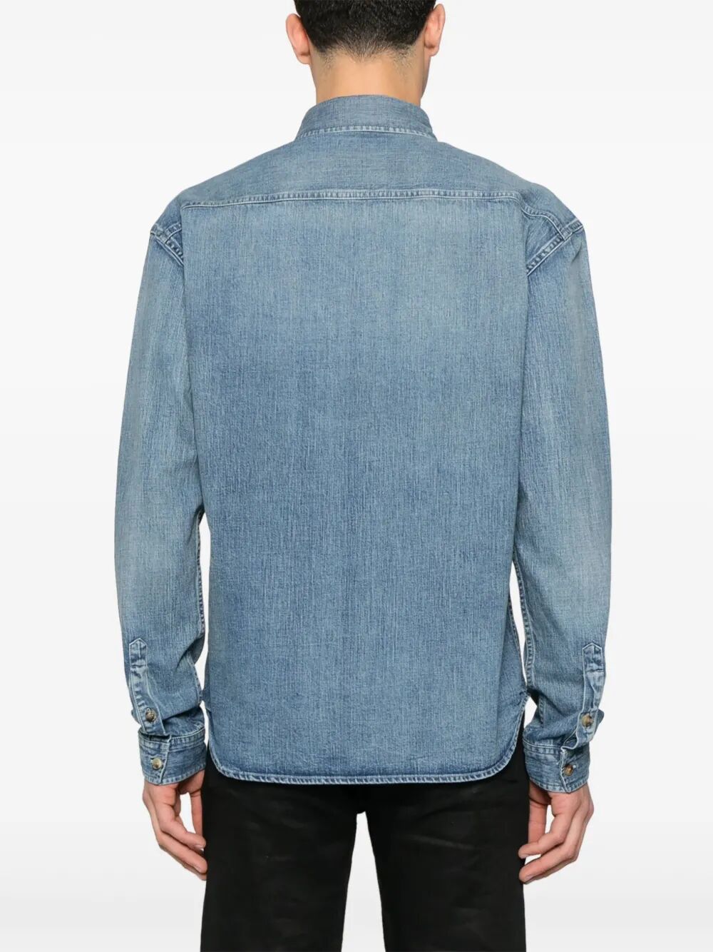 RELAXED FIT CASSANDRE DENIM SHIRT