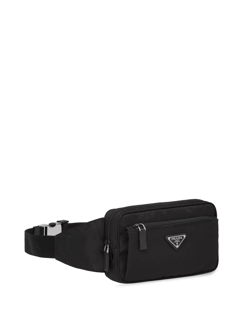 RE-NYLON AND SAFFIANO LEATHER BELT BAG