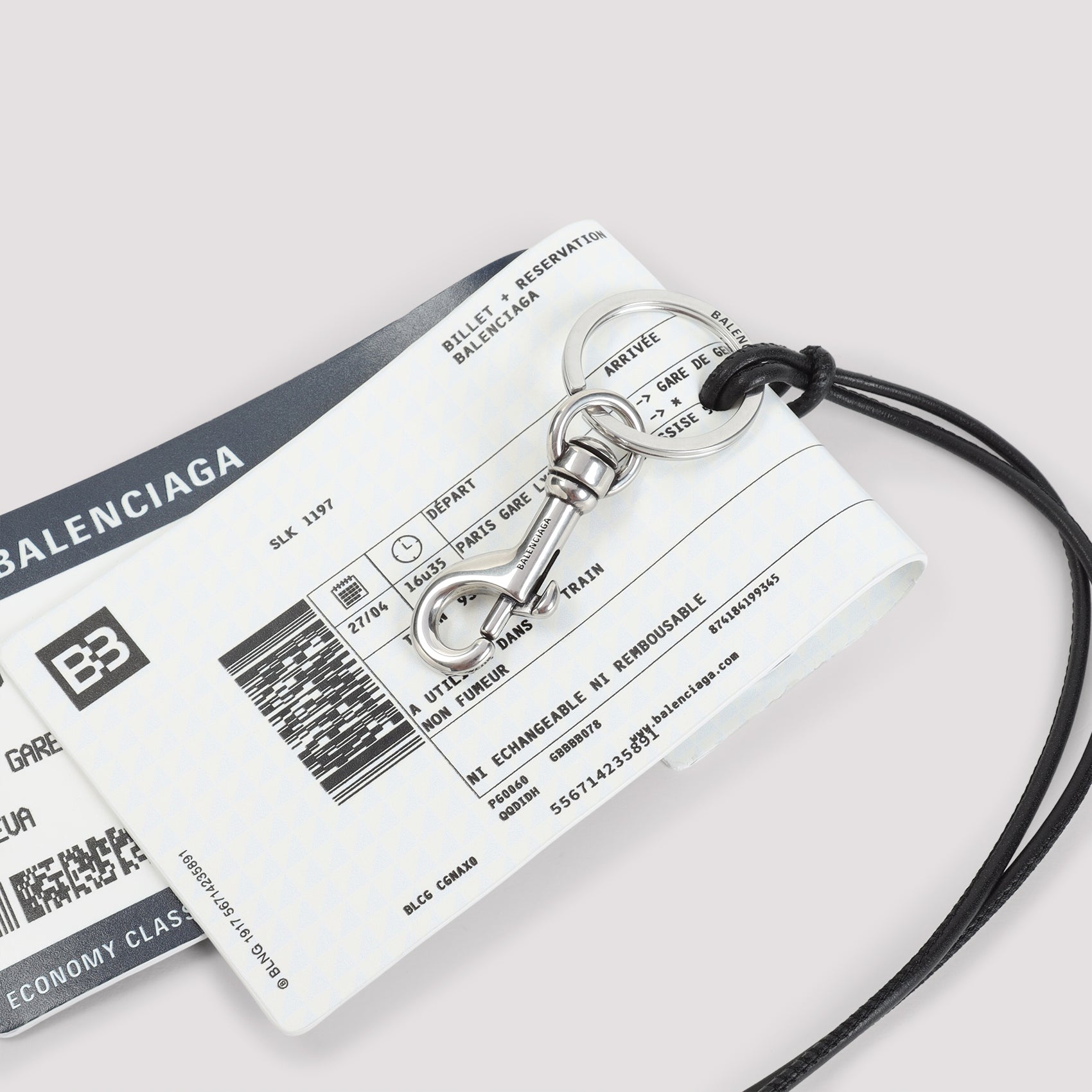 Train Ticket Keyring