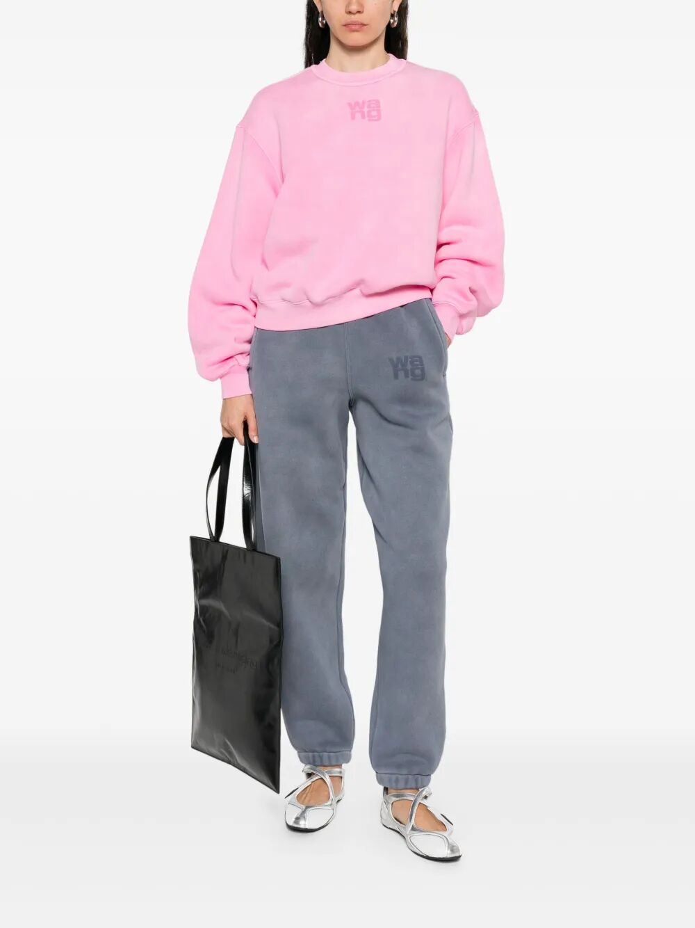 PUFF LOGO SWEATSHIRT IN STRUCTURED TERRY