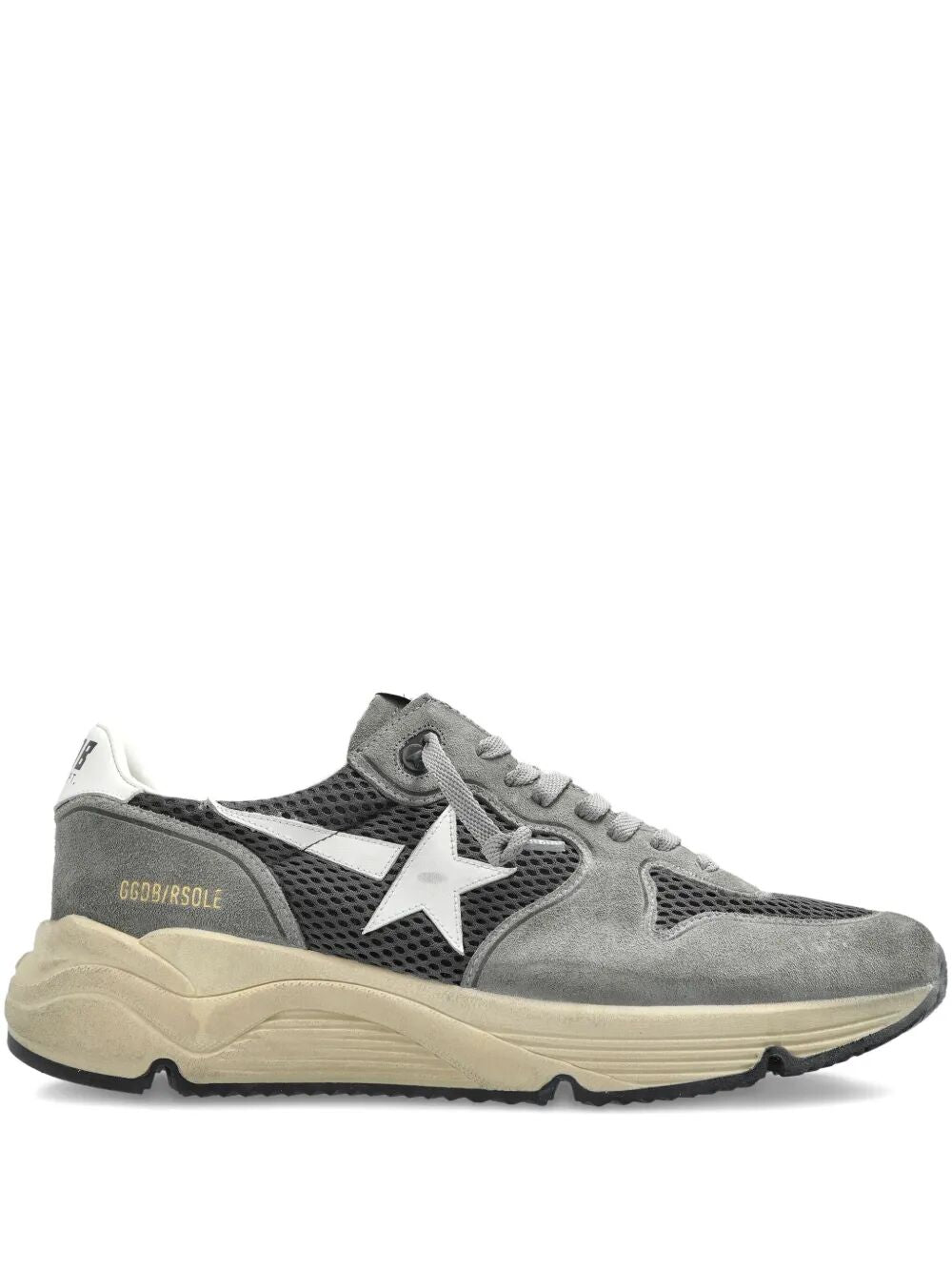 RUNNING SOLE SNEAKERS IN SUEDE AND MESH