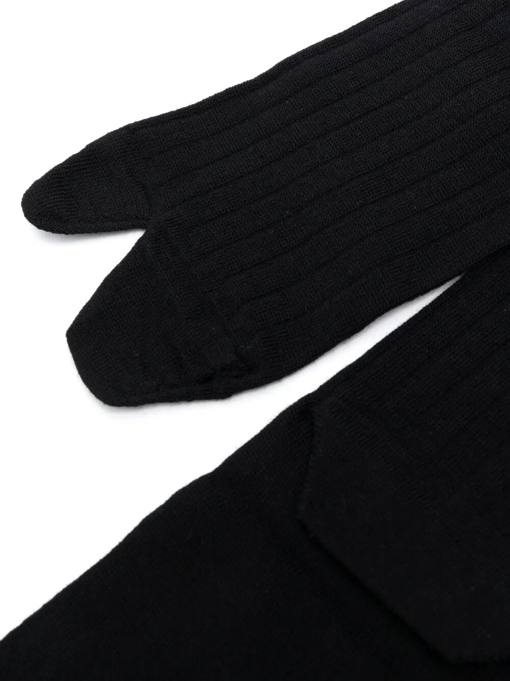 JERSEY-WOOL TABI CREW-LENGTH SOCKS