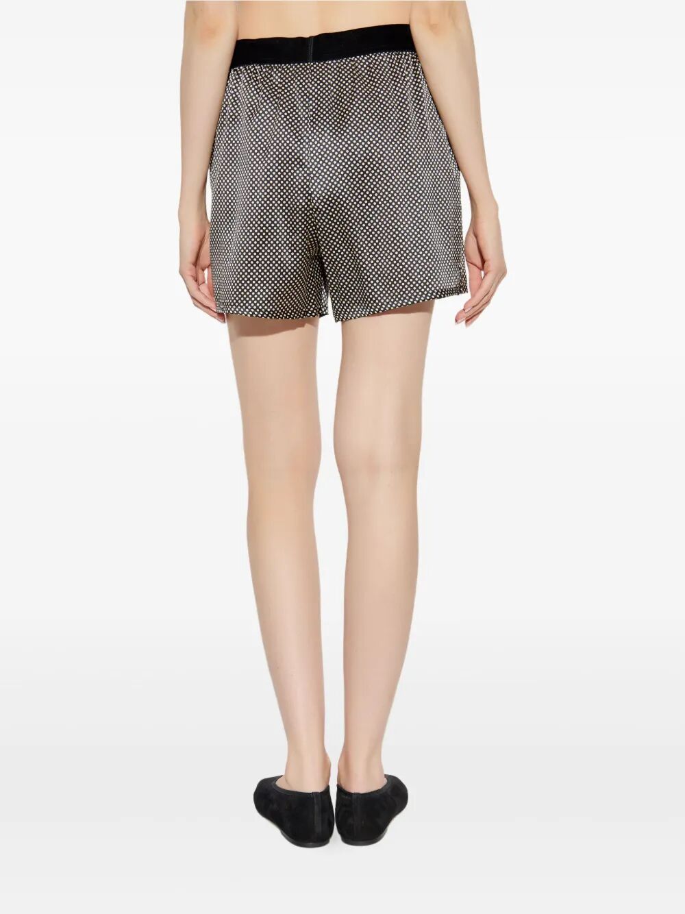POLKA DOT SILK PJ SHORTS