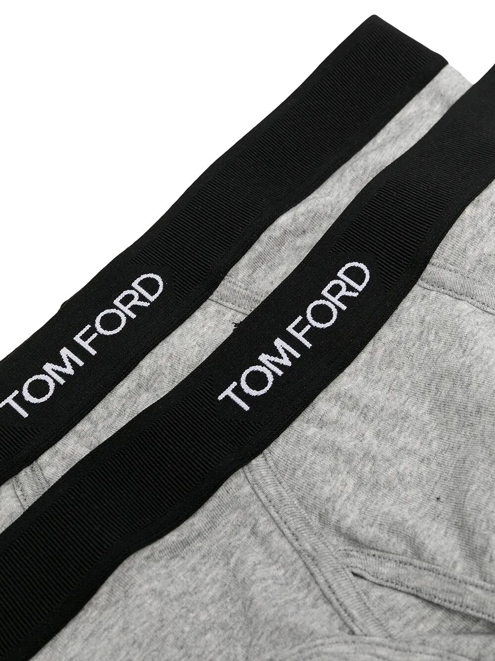 SET OF 2 LOGO-WAISTBAND COTTON BRIEFS