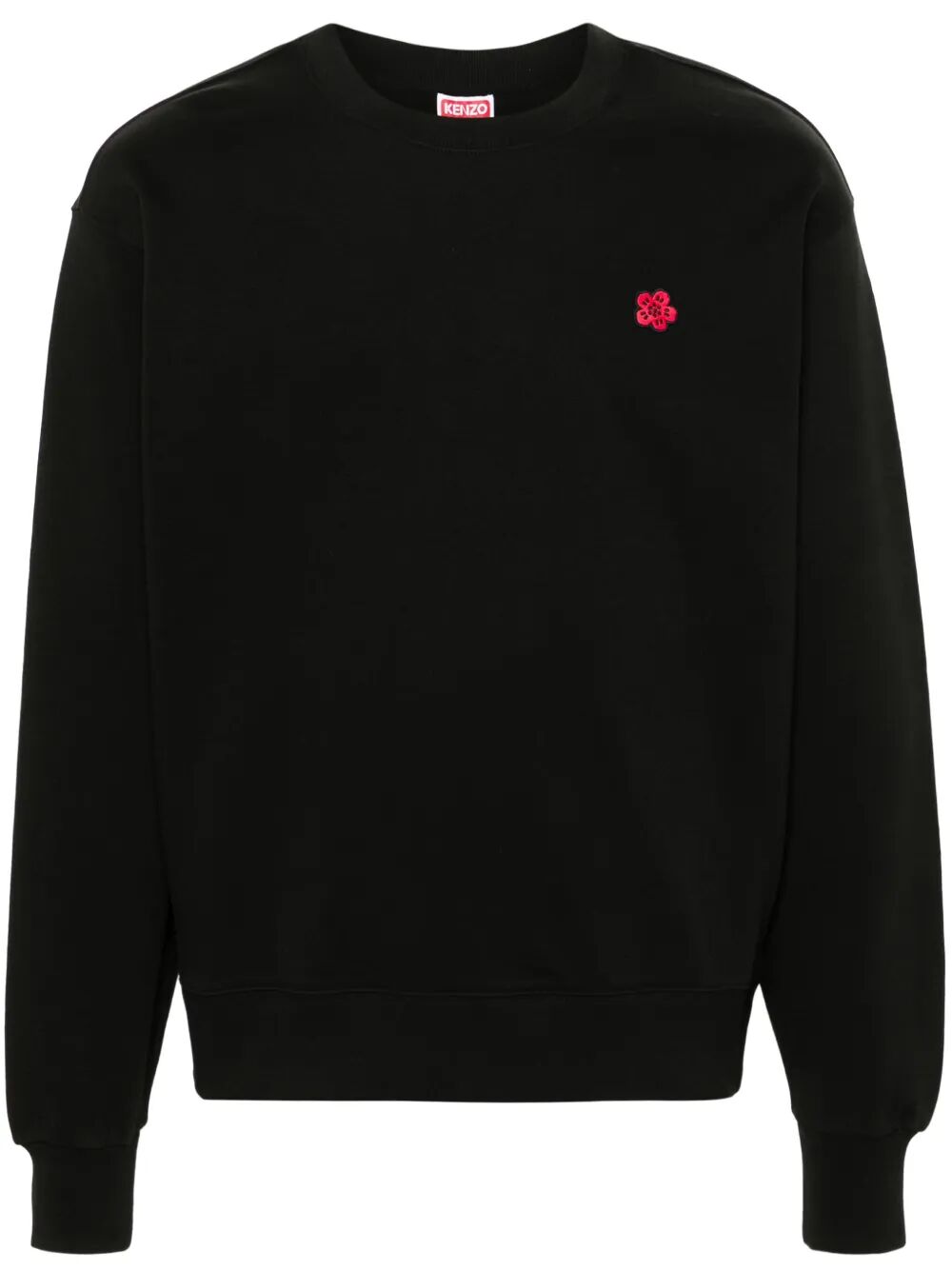BOKE FLOWER EMBROIDERED COTTON SWEATSHIRT
