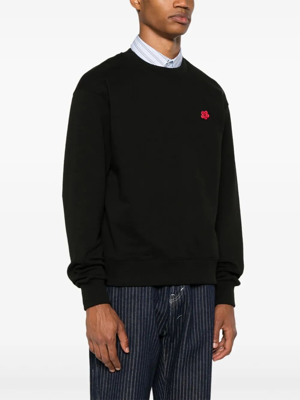 BOKE FLOWER EMBROIDERED COTTON SWEATSHIRT