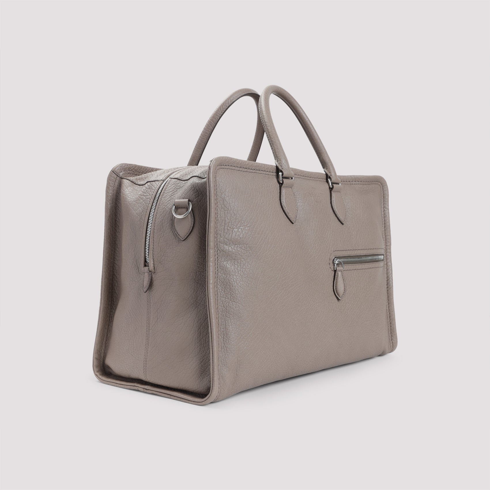 Grained Leather Travel Bag