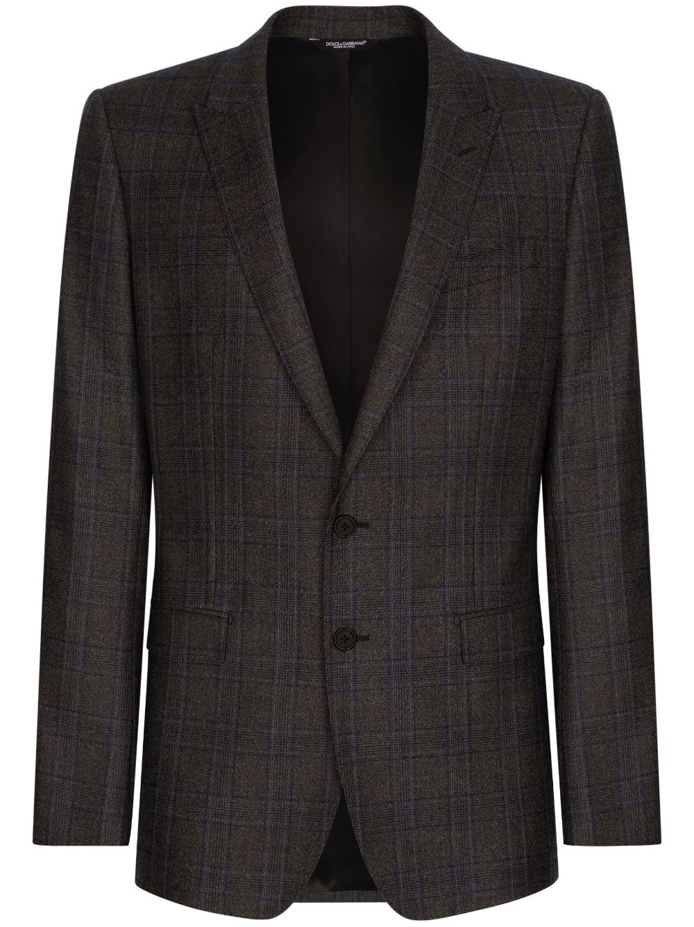 PRINCE OF WALES PATTERNED WOOL BLAZER