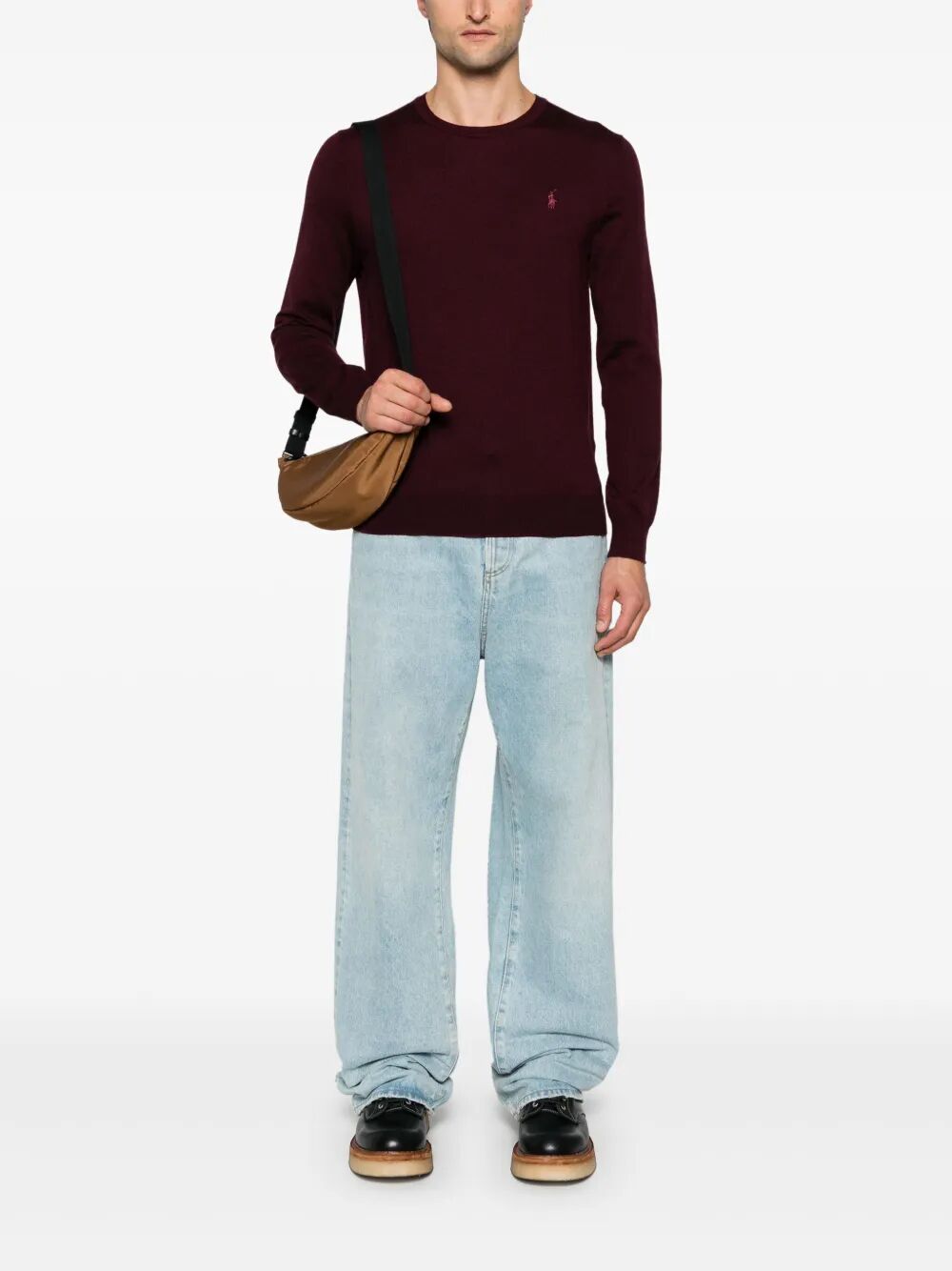 LIGHTWEIGHT WOOL CREW-NECK PULLOVER
