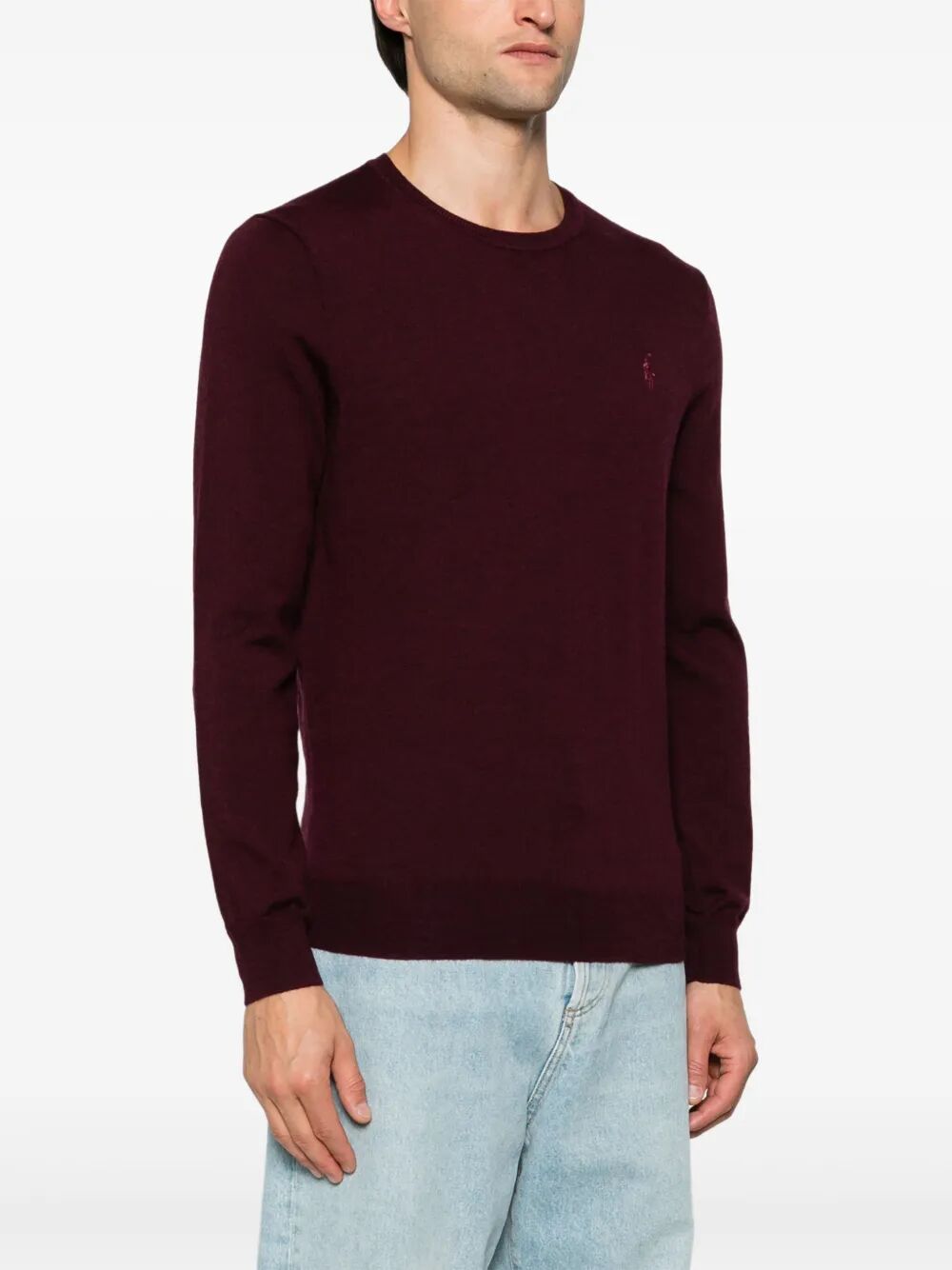 LIGHTWEIGHT WOOL CREW-NECK PULLOVER