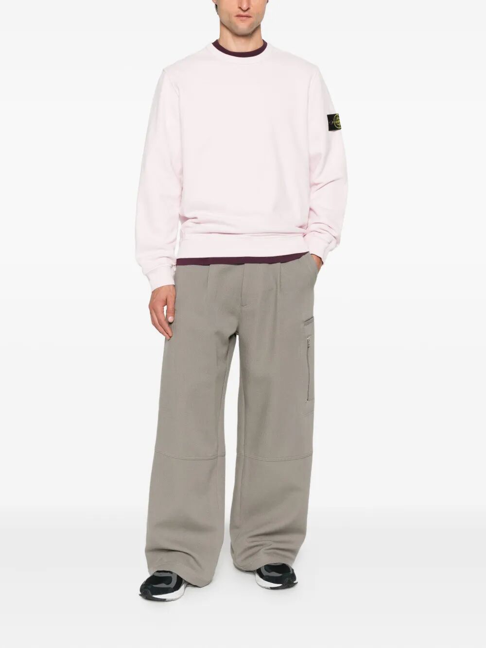 COTTON FLEECE CREW NECK SWEATSHIRT