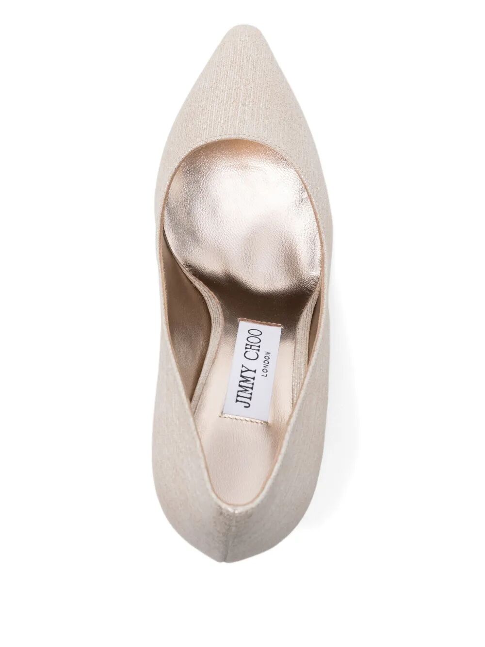 ROMY 85 PUMPS IN LAMÉ FABRIC